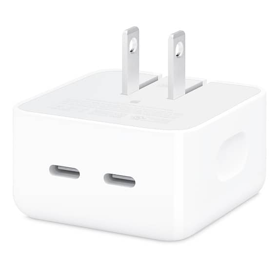 Iphone 15 Pro Max 2 Pin (Us Pin) 35w Usb-C Power Adapter With Usb-C T 2