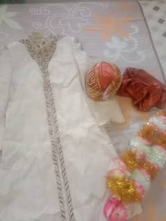 beautiful sherwani and kulla and mala 0