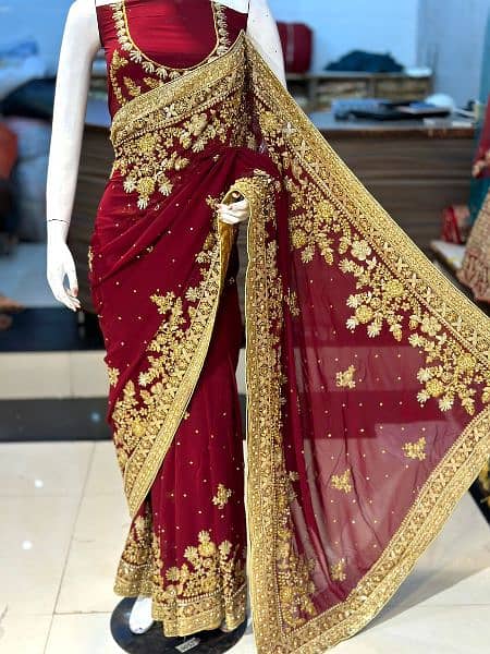 ORIGINAL INDIAN CHIFFON SAREE 2