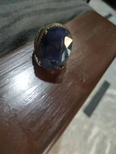 Original Neelam Stone Silver (Chandi,) Ring Available For Sale