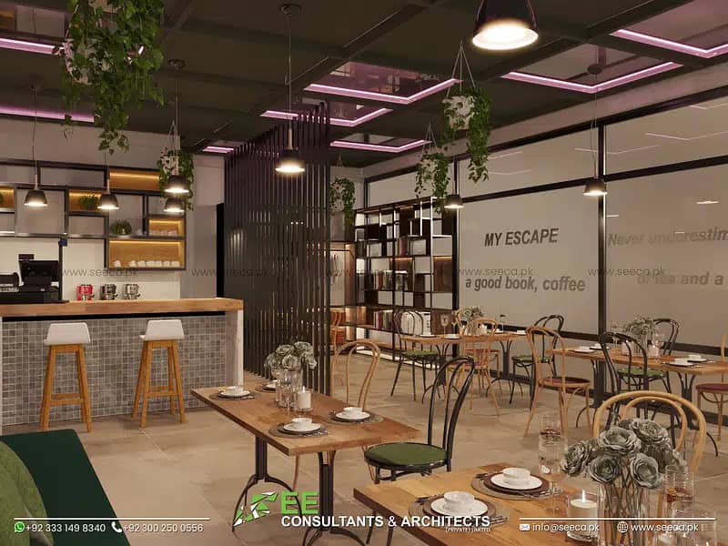 Cafe, Restaurant, Marquee and Halls Interior & Architecture Design 8