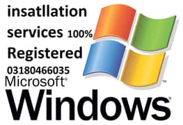 windows installation services 100% registered