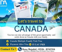 Canada Multiple Family Visit Visa with Multiple Entry.