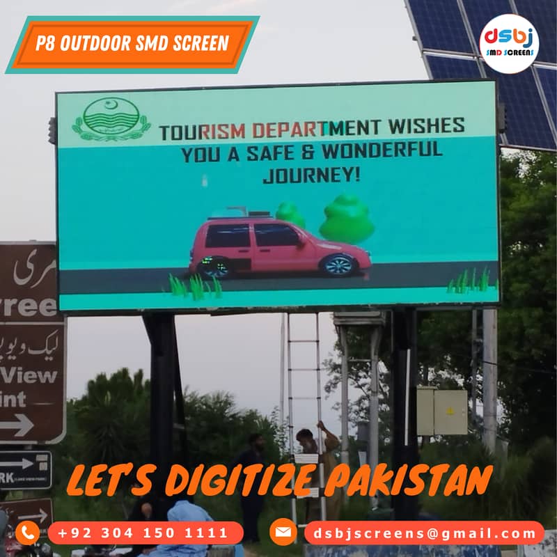 Outdoor SMD Pole Streamer | SMD Screen in Gujranwala - SMD Screens 8