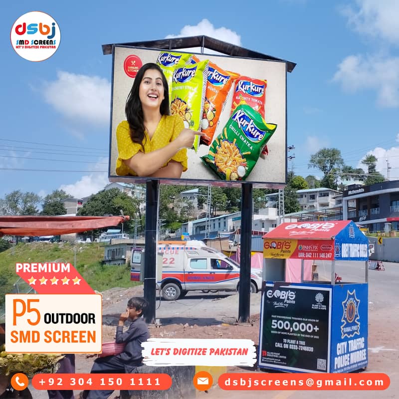 Outdoor SMD Pole Streamer | SMD Screen in Gujranwala - SMD Screens 18