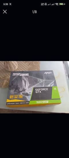 NVidia gtx 1660 super 6gb graphic card in multan