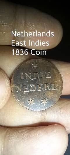 Netherlands 1836 East Indies Coin | Rare, Old and Antique Copper Coin