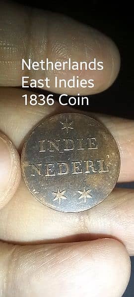 Netherlands 1836 East Indies Coin | Rare, Old and Antique Copper Coin 0