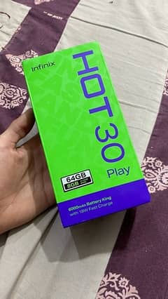 Infinix hot 30 play 8/64 box pack under warranty 0