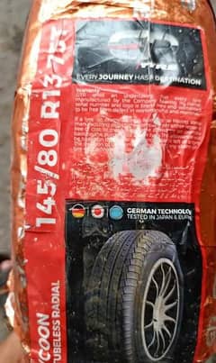 GTR 145/80/R13 with delivery in lahore (4 tyre price) (1year warrenty)