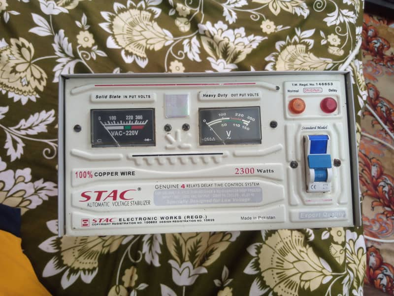 STAC Stabilizer 2300 watt 4 stage Relay 0