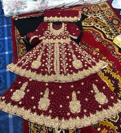 bridal lehanga New stiched  frock style 0