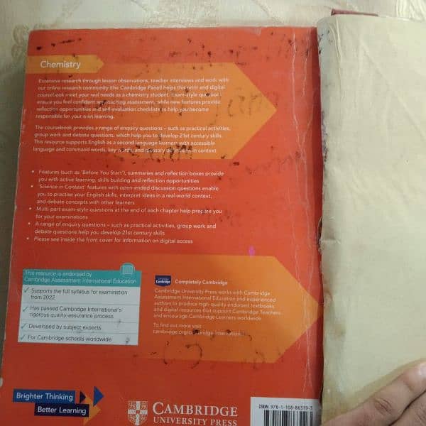 *ORIGNAL* CAMBRIDGE AS AND A LEVEL CHEMISTRY BOOK 2