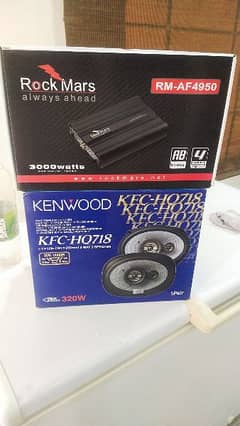 condition 10/9 Kenwood original speaker's and Rock mars 4 channel