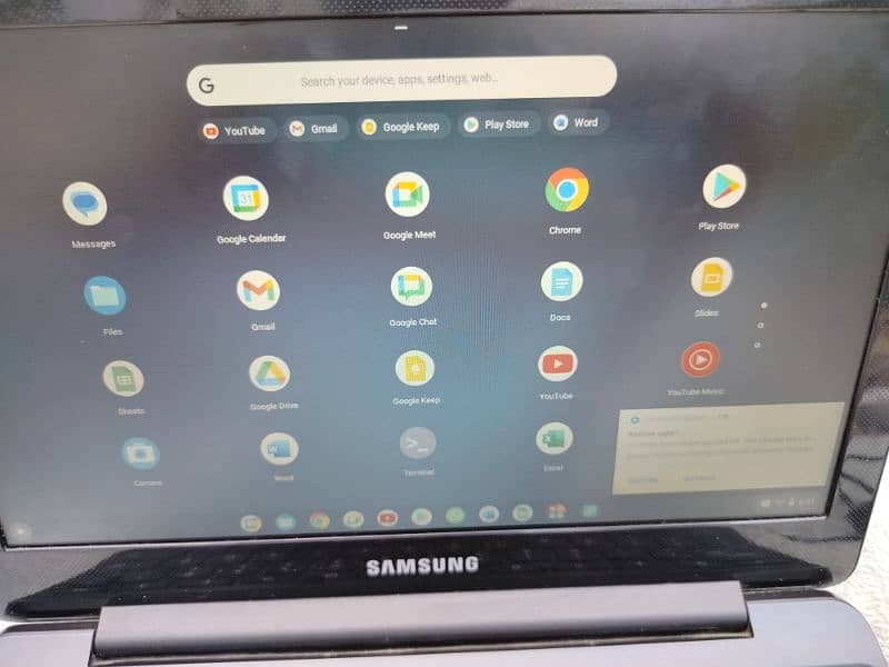 Samsung Chromebook laptop play store Supported 10