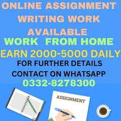 Online Assignment Writing Jobs Available work from home