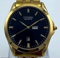 mens stylish watch with golden chain