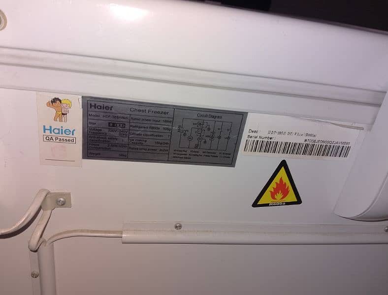 Haier Freezer double door new condition 10/10 7