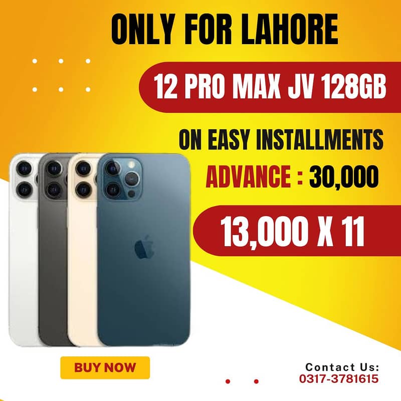 IPhone 12 Pro max JV Mobile On Easy Installments 0