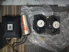 jbl amp with jbl speakers and kenwood opar and 1 f capacitor