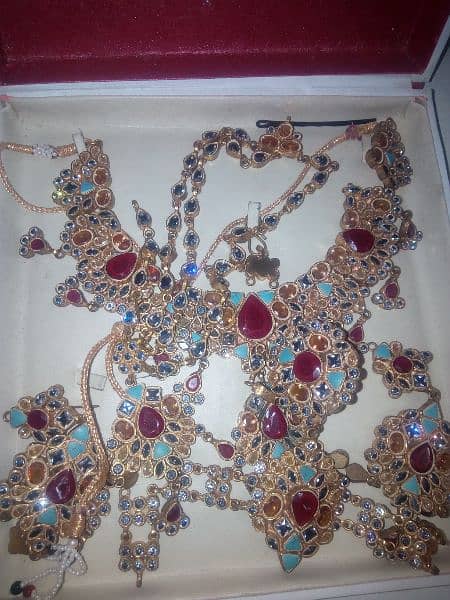 Real stone jewelry bridal set 1