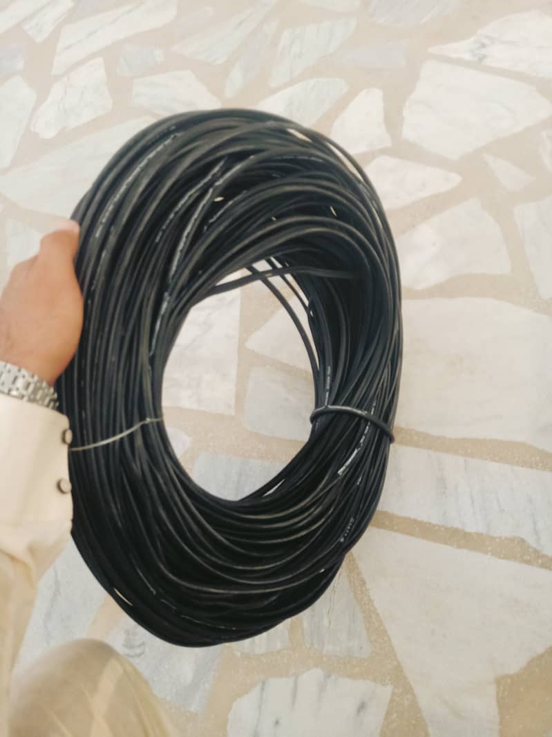 2 month used PTCL networking Cable 190 metres (Only 1 joint after 110) 2