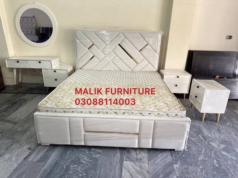 Double bed/Turkish style bed/side table/dressing table/new bed 4