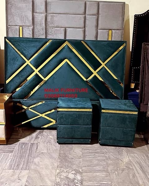 Double bed/Turkish style bed/side table/dressing table/new bed 5