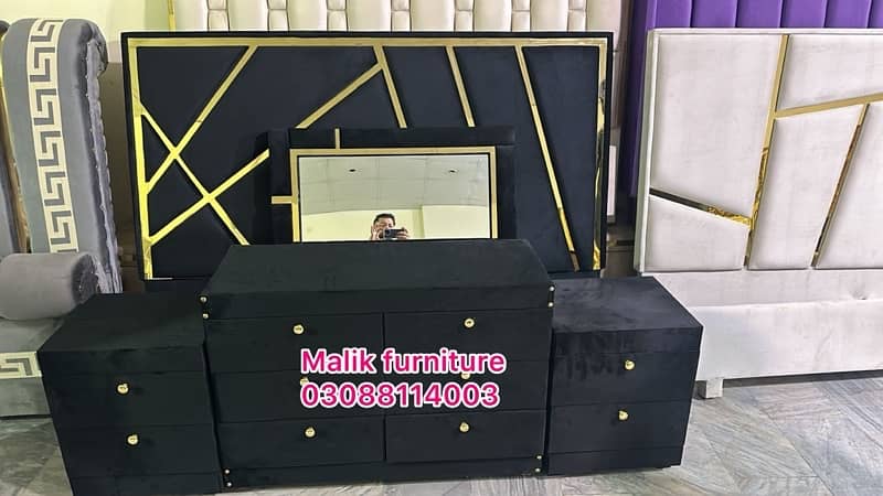 Double bed/Turkish style bed/side table/dressing table/new bed 13