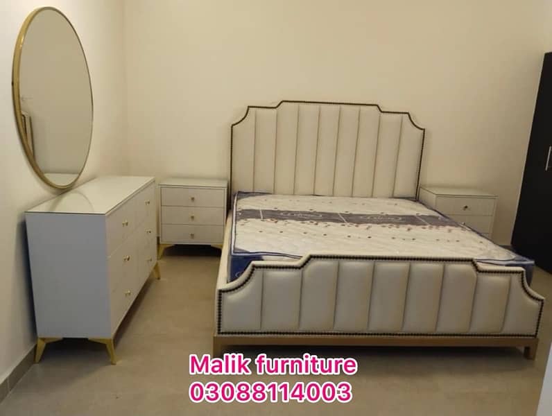Double bed/Turkish style bed/side table/dressing table/new bed 14