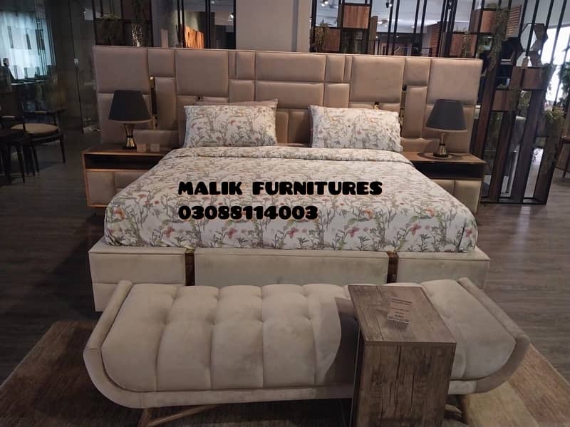 Double bed/Turkish style bed/side table/dressing table/new bed 17