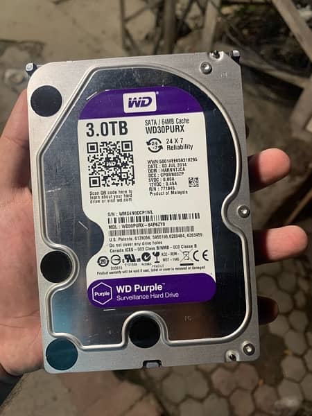 3TB WD hard drive in good condition 0