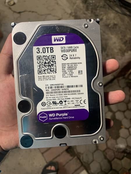 3TB WD hard drive in good condition 1