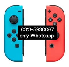 Joy con L&R neon blue & red