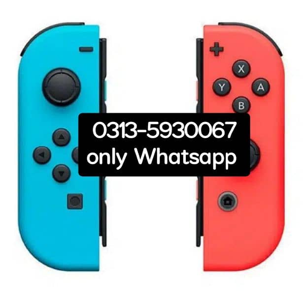 Joy con L&R neon blue & red 0