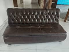 Modern stylish brown sofa