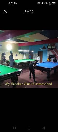 Snooker club for sale with complete set up