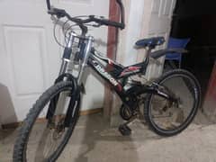 Bicycle dual shock 24inch large size gear working