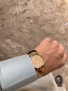 fitron golden stone watch