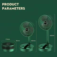 Telescopic folding fan