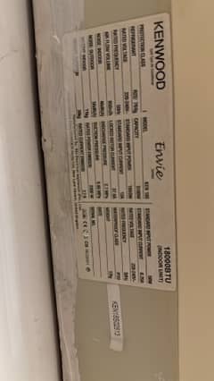 kenwood Envie series split Ac in excellent condition