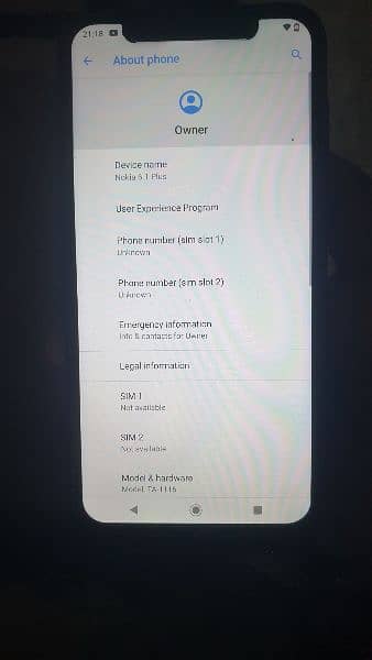 Nokia 6.1 plus 4Gb 64GB Rom 0