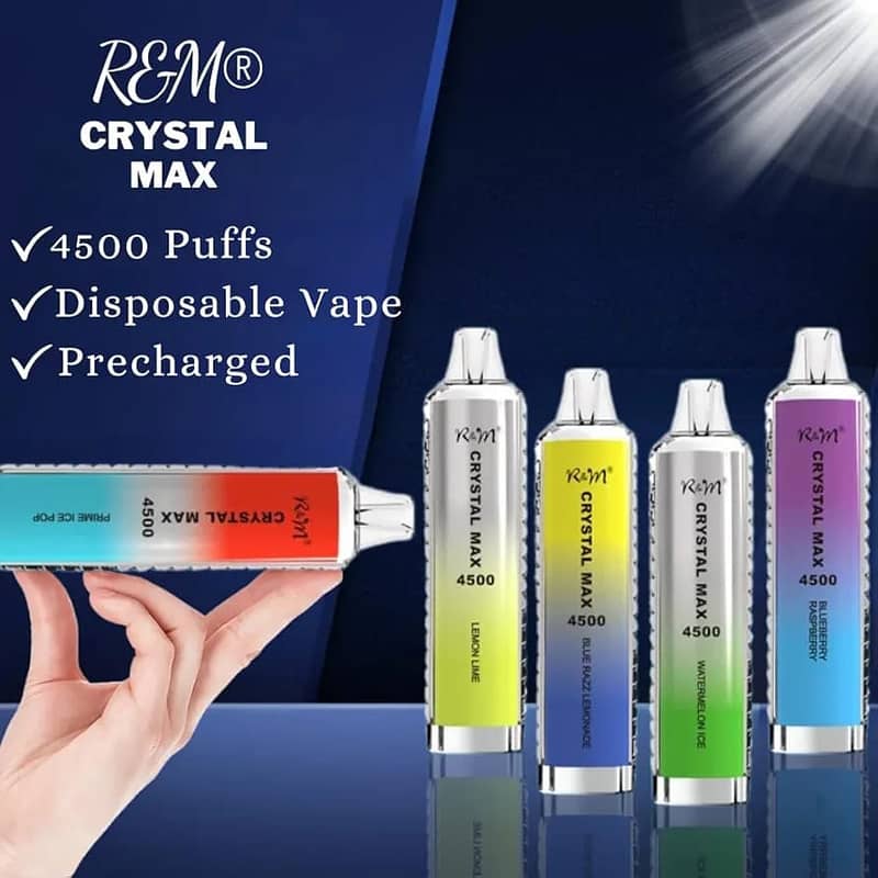 RandM Crystal Max 4500 Puffs Disposable Vape, Prefilled Fruit Flavours 6