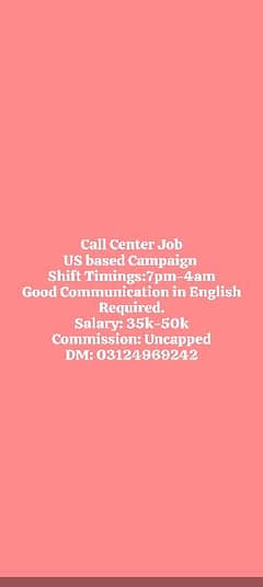 Call Center Job USA Based