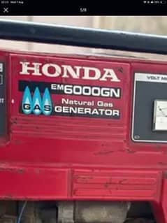 HONDA  ELEMAX ORIGINALLY GAS  PATROL 6 kwa self starting