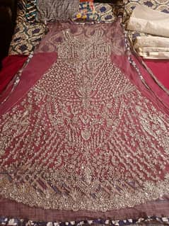 bridal lehnga maxi