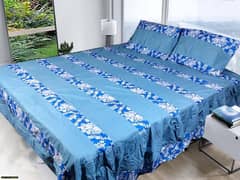 3 pic Double Bedsheet Cotton Patchwork