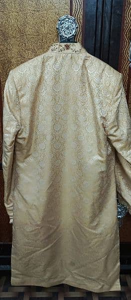 Golden Sherwani For Groom 3