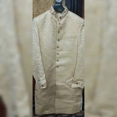 Golden Sherwani For Groom