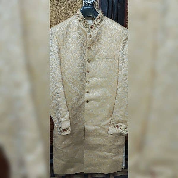 Golden Sherwani For Groom 0